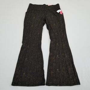 LIVI for Lane Bryant Wicking Flare Pant Shimmer Glitter 18/20 NWT